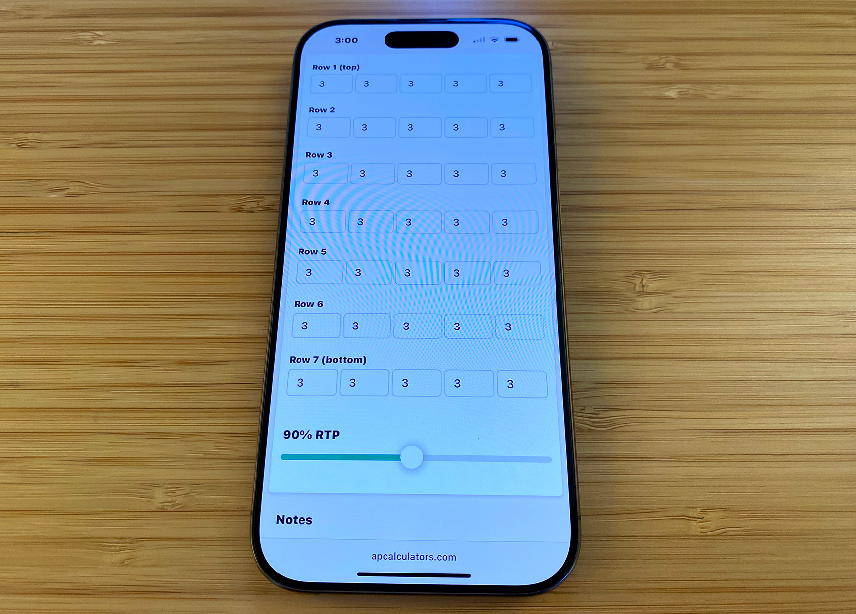 Temple Falls calculator