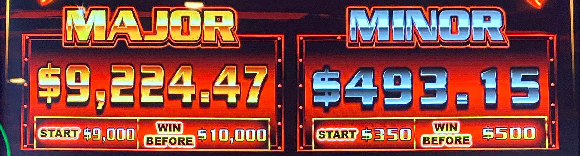 Must-hit-by (MHB) progressives