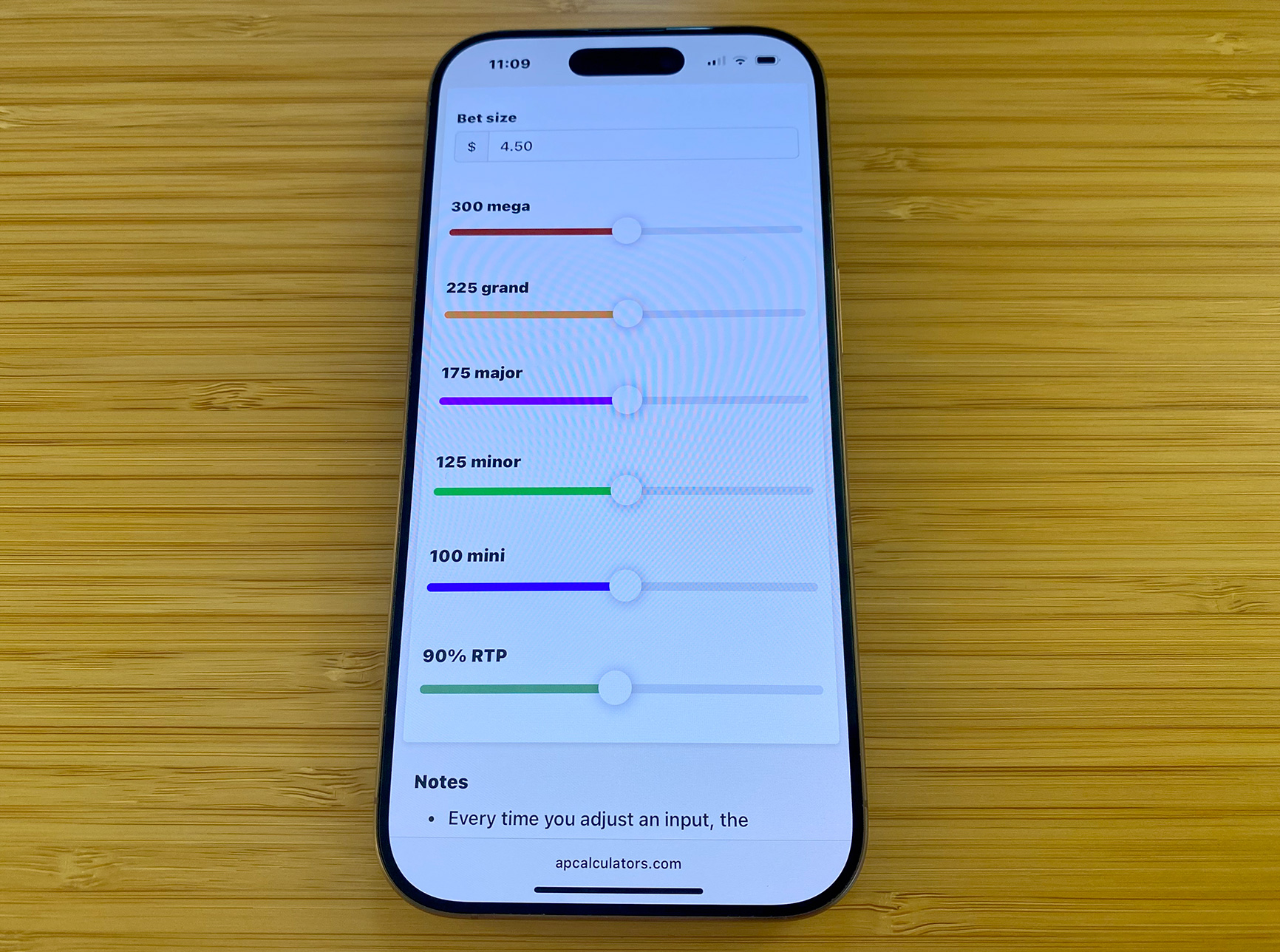 Stack Up Pays calculator